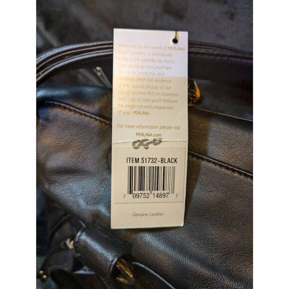 NWT PIRLINA 15X10 Leather hand bag. - Picture 13 of 13